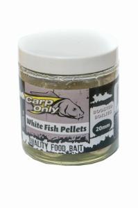 Carp Only Dipovaný boilies White Fish Pellets 16mm 250ml