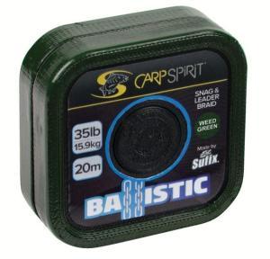 Carp Spirit Návazcová šňůrka Ballistic Snag & Leader Braid 25lb/11,3kg//20m Camo Green