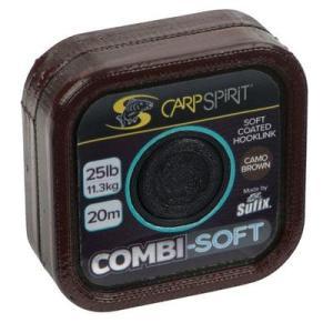 Carp Spirit Návazcová šňůrka Combi-Soft Coated Braid 25lb/11,3kg/20m Camo Brown
