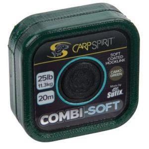 Carp Spirit Návazcová šňůrka Combi-Soft Coated Braid 25lb/11,3kg/20m Camo Green