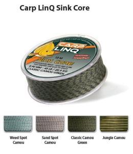 CarpLinq Olověná šňůrka Sink Core 45LB 10m Weed Spot Camou