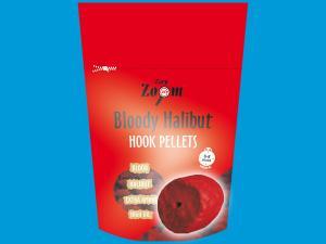 CarpZoom Pelety s dírou Bloody Halibut Strawbeery 15mm 150gr