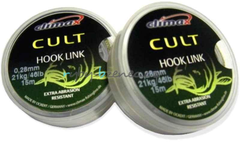 Climax Návazcová šňůrka Cult Hook Link 0,16mm 11kg/24lb 15m