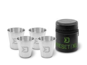 Delphin Set nerezových pohárků RESET XL 4x70ml