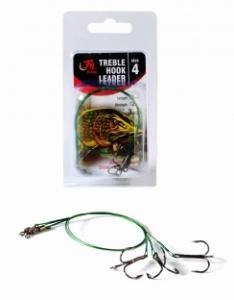 Filfishing Lanko s trojhákem Treble Hook Leader Size 2 30cm 15kg