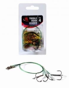 Filfishing Lanko s trojhákem Treble Hook Leader Size 6 30cm 10kg