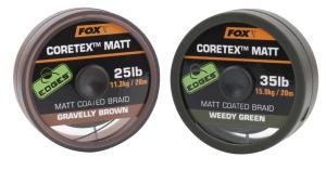 Fox Návazcová šňůrka Edges Coretex™ Matt Gravelly Brown 25lb 20m