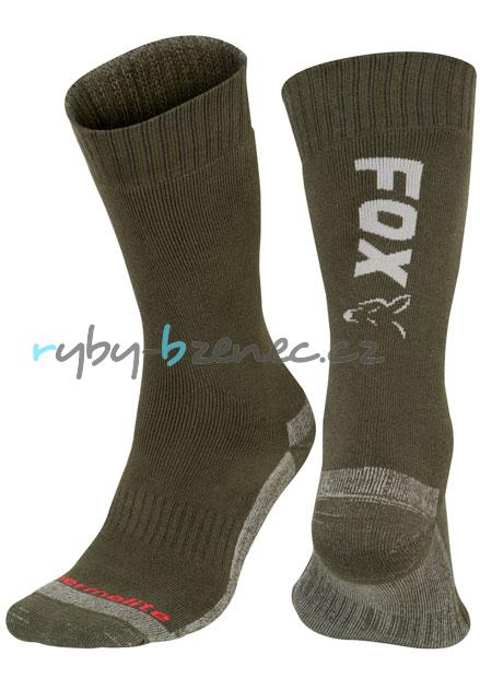 Fox Ponožky Green/Silver Long Thermolite Socks vel. 10-13/44-47