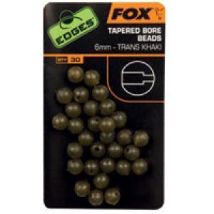 Fox Stoper Edges Tapered Bore Beads 6mm