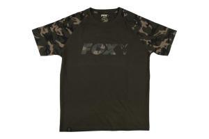 Fox Tričko Khaki/Camo Raglan T-Shirt vel. M