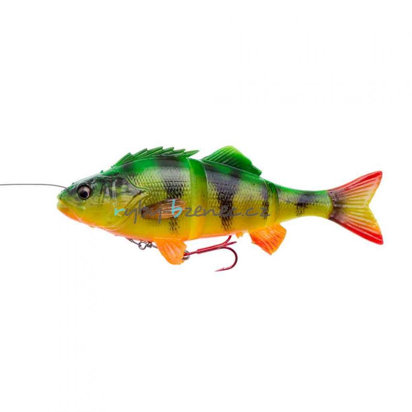 Savage Gear Gumová rybka s háčkem 4D Line Thru Perch SS 17cm 63gr Firetiger