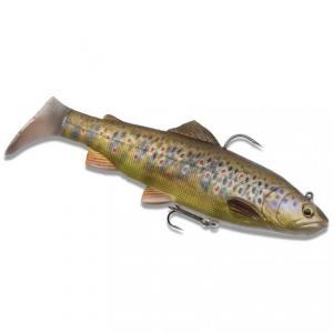 Savage Gear Gumová rybka s háčkem Trout Rattle Shad 12,5cm 35gr Dark Brown Trout