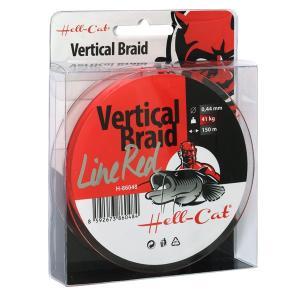 Hell-Cat Šňůra Vertical Braid Line Red 0,37mm 33kg 150m