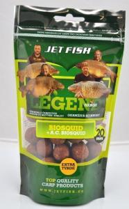 Jet Fish Extra tvrdé boilie Legend Range Biosquid 20mm 250gr