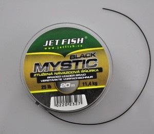 Jet Fish Návazcová šňůrka Black Mystic 25lb 20m