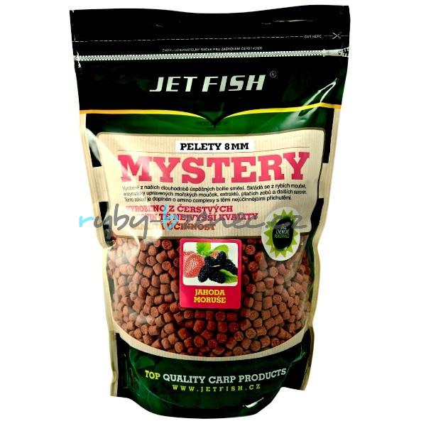 Jet Fish Pelety Mystery Jahoda/Moruše 8mm 1kg