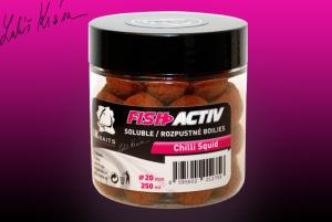 LK Baits Fish Activ Boilies Chilli Squid 20mm 250ml