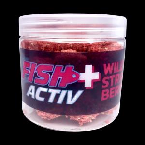 LK Baits Fish Activ Plus Boilies Wild Strawberry 18mm 250ml