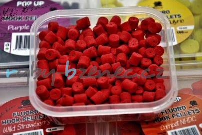 LK Baits Fluoro Pop Up Hook Pellets Wild Strawberry 12mm 150ml