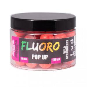 LK Baits Fluoro Pop Up Wild Strawberry 14mm 150ml