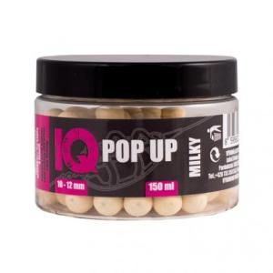 LK Baits IQ Method Feeder Pop Up Fluoro Boilies 10 - 12mm 150ml Milky