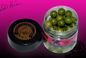 LK Baits Mini Boilies v dipu Green Banana 12mm 150ml