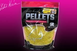 LK Baits Pelety Fluoro Pellets 4mm 1kg Pineapple/N-Butyric