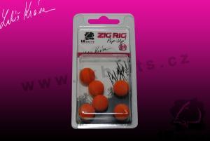 LK Baits ZIG RIG Pop–Up 10mm Orange/Yellow