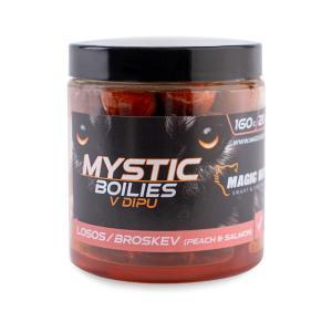 Magic Wolf Mystic Boilies v dipu Losos/Broskev 24mm 160gr Magic Wolf Mystic Boilies v dipu Losos/Broskev 24mm 160gr
