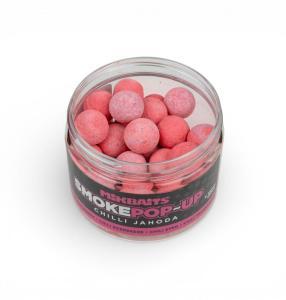 Mikbaits Plovoucí boilie SMOKE Pop-Up Chilli Jahoda 14mm 150ml