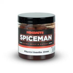 Mikbaits Spiceman Boilie v dipu Pikantní švestka 16mm 250ml