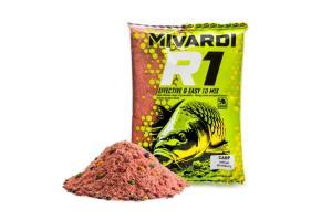 Mivardi Krmítková směs R1 Carp - Jahoda 1,4kg