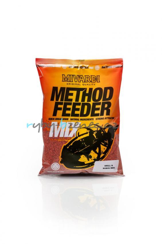 Mivardi Method feeder mix - Krill & Robin Red 1kg