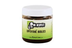 No Respect Dipované boilies Fish Liver Broskev 24mm 150gr