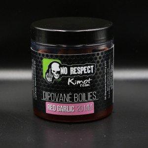 No Respect Pikant Dipované boilies Red Garlic 15mm 150gr