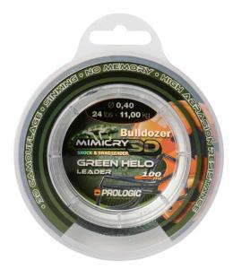 Prologic Vlasec Mimicry Bulldozer Green Helo Snag Leader 0,50mm 15,60kg 100m