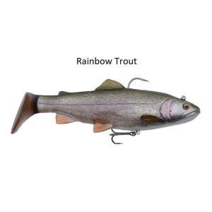 Savage Gear Gumová rybka s háčkem Trout Rattle Shad 12,5cm 35gr Rainbow Trout