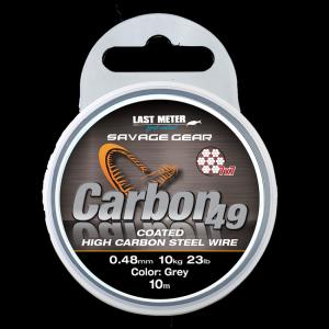 Savage Gear Lanko Carbon 49 Steel Wire 0,48mm 10kg 10m