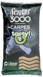 Sensas Krmítková směs 3000 Carp Tasty Garlic (česnek) 1kg