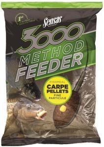 Sensas Krmítková směs 3000 Method Feeder Carpe Pellets 1kg