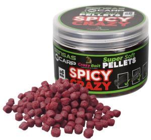 Sensas Měkčené pelety Super Soft Pellets Spicy Crazy (koření) 6mm 60gr