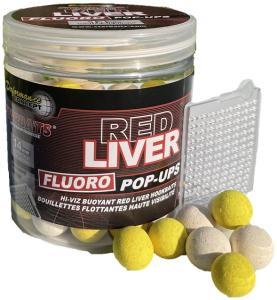 Starbaits Fluoro Pop-Ups Boilies Concept Red Liver 14mm 80gr