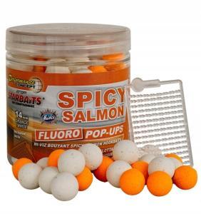 Starbaits Fluoro Pop-Ups Boilies Concept Spicy Salmon 14mm 80gr