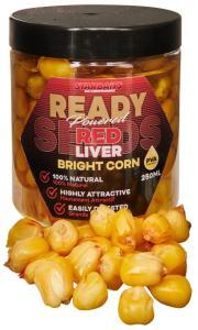 Starbaits Nakládaná kukuřice Ready Seeds Bright Corn Red Liver 250ml