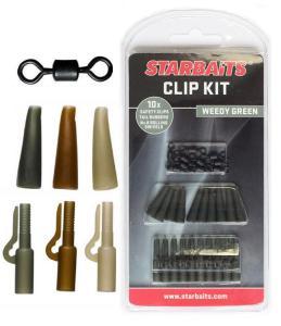Starbaits Závěs na zátěž sada Set Clip Kit hnědá
