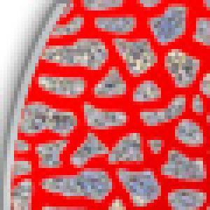 Třpytka rotační Ular silver-red-glitter vel. 0-2gr