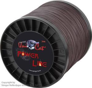 UniCat Šňůra Power Line 0,60mm 84kg Brown 1m